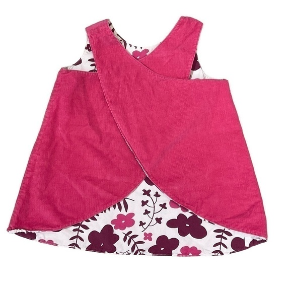 HANNA Andersson Reversible Pinafore Dress size 70 = size 6-12 months - Picture 5 of 8